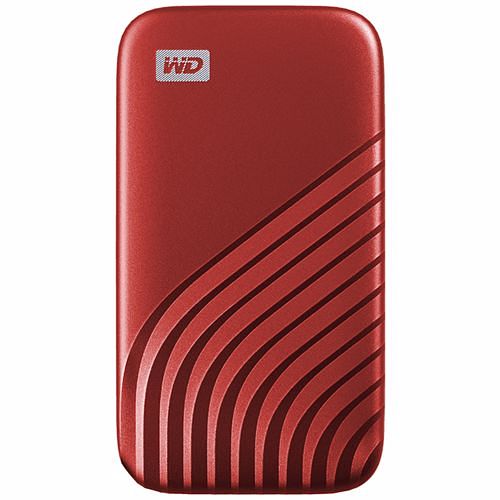 Foto van Western digital externe ssd 2 tb my passport (rood)