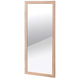 Foto van Wandspiegel rechthoekig met houten frame 30 x 60 cm - spiegels