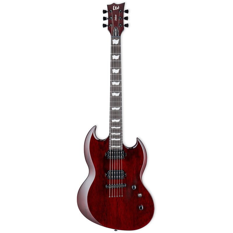Foto van Esp ltd deluxe viper-1000 see thru black cherry elektrische gitaar