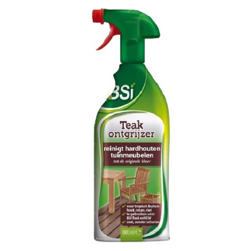 Foto van Bsi reinigingsmiddel teak ontgrijzer 800 ml groen