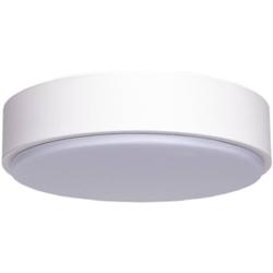 Foto van Led plafondlamp - aigi santi - opbouw rond 12w - warm wit 3000k - mat wit aluminium