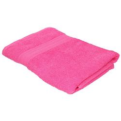 Foto van Voordelige badhanddoek fuchsia roze 70 x 140 cm 420 grams - badhanddoek