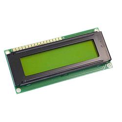 Foto van Display elektronik lc-display zwart geel-groen (b x h x d) 80 x 36 x 10.5 mm dem16216syh-py-cyr