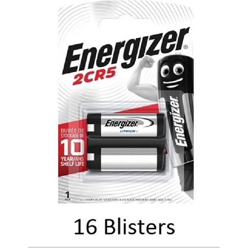 Foto van 16 stuks (16 blisters a 1 stuk) energizer lithium 2cr5 6v fotobatterij 245