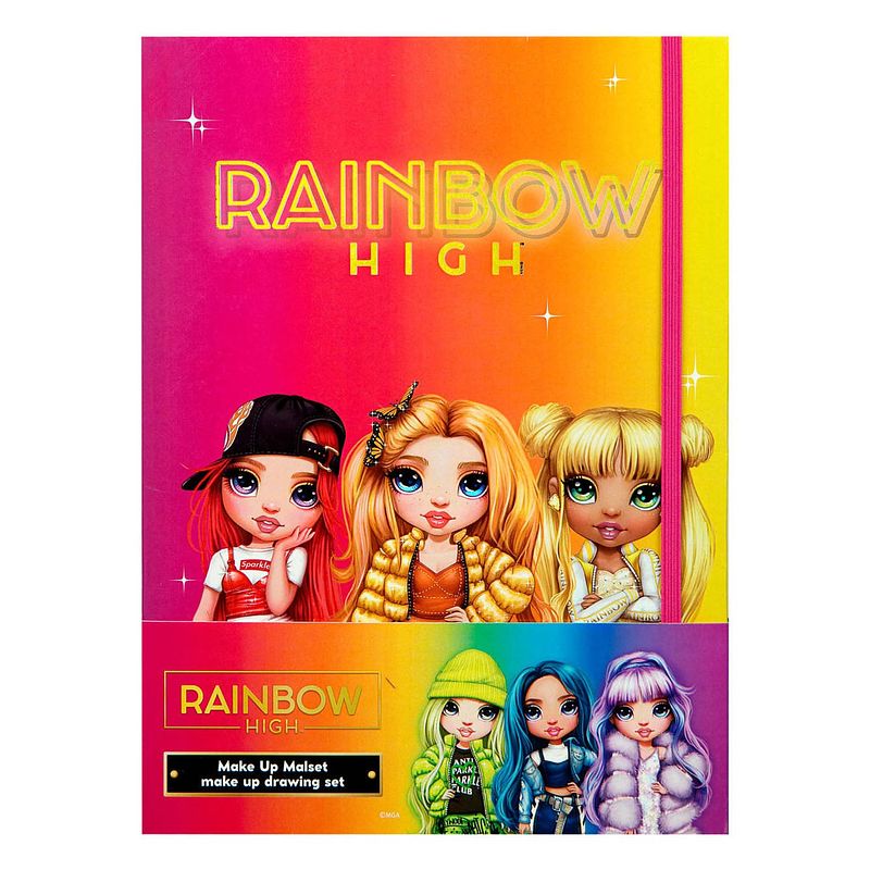 Foto van Undercover rainbow high make-up kleurset, 19dlg.