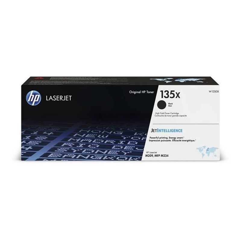 Foto van Hp 135x originele high-capacity zwarte tonercartridge (w1350x) voor hp laserjet m209 / m234