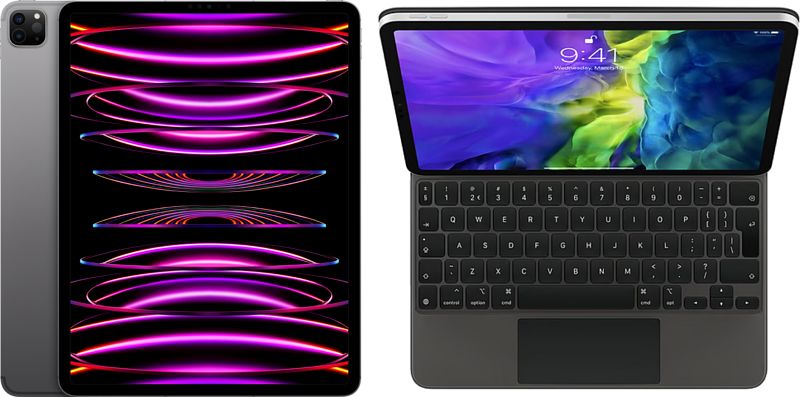 Foto van Apple ipad pro (2022) 12.9 inch 512gb wifi + 5g space gray + magic keyboard