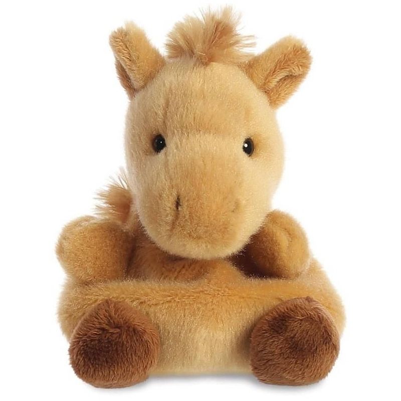 Foto van Aurora knuffel palm pals paard junior 13 cm pluche bruin