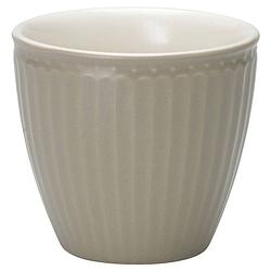 Foto van Greengate beker (latte cup) alice warm grijs 300 ml - ø 10 cm