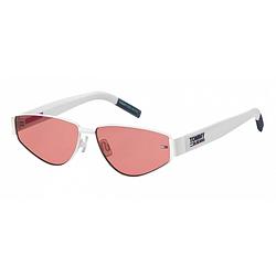 Foto van Tommy hilfiger zonnebril 0006/s cat.3 nylon/staal wit/roze