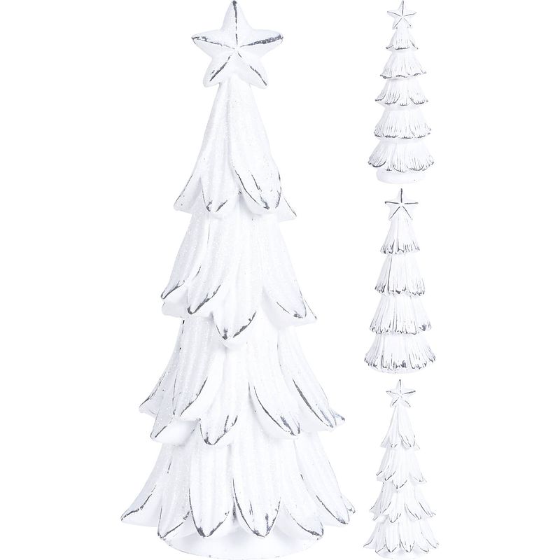 Foto van Nampook - kerstboom 20 cm wit 3 assorti