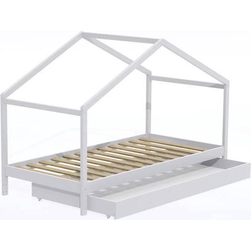 Foto van Koala kinderbed met bedframe en lade - wit - 90 x 190 cm