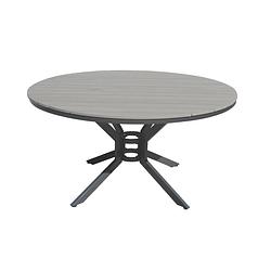 Foto van Sens-line - jersey tuintafel grey ø140 cm - grijs