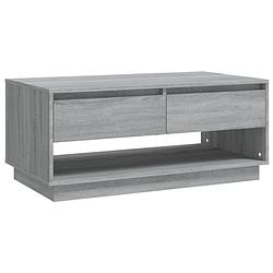 Foto van Vidaxl salontafel 102,5x55x44 cm spaanplaat grijs sonoma eikenkleurig