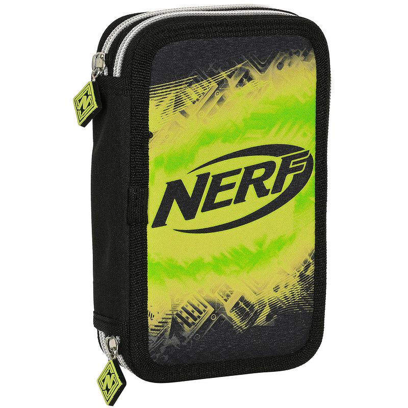 Foto van Nerf gevuld etui neon - 28 stuks - 19,5 x 12,5 x 4 cm - polyester