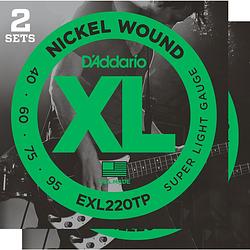 Foto van D'saddario exl220tp snarenset voor elektrische basgitaar (2 sets)