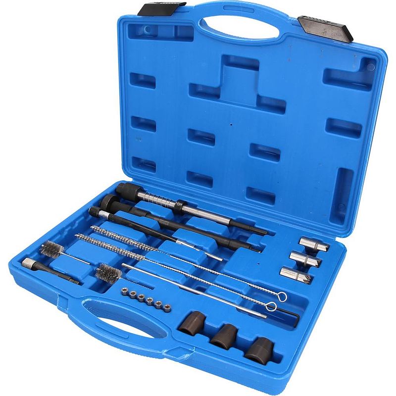 Foto van Brilliant tools bt551300 injectorzit- en schakelreinigingsset, 21-delig