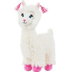 Foto van Witte alpacas/lamas knuffels 22 cm knuffeldieren - knuffel boederijdieren