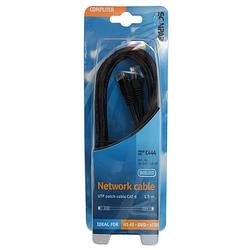 Foto van Scanpart netwerkkabel (utp) cat6 1,5 m utp kabel zwart