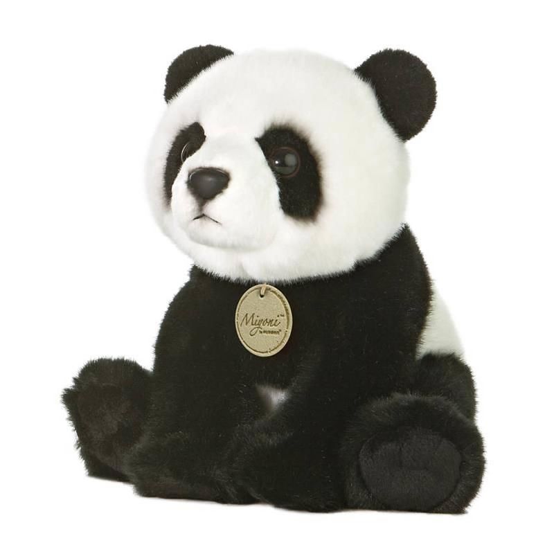 Foto van Aurora knuffelpanda miyoni junior 25,5 cm pluche zwart/wit