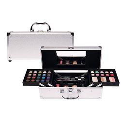 Foto van Casuelle make-up koffer zilver 45-delig