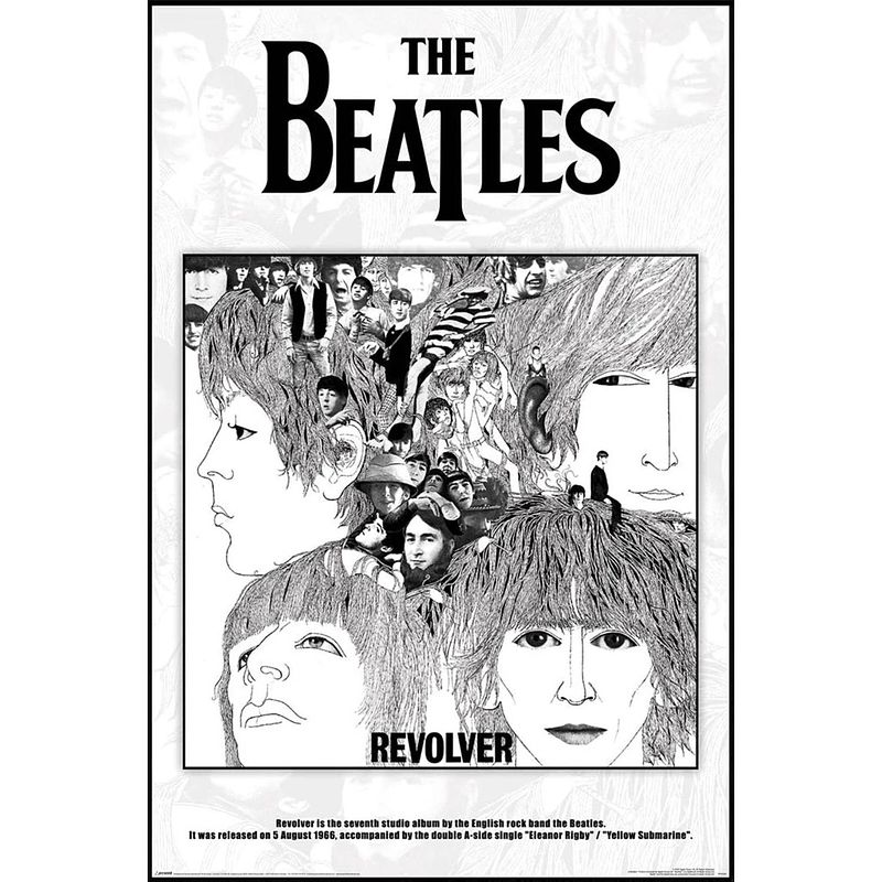 Foto van Poster the beatles revolver album cover 61x91,5cm