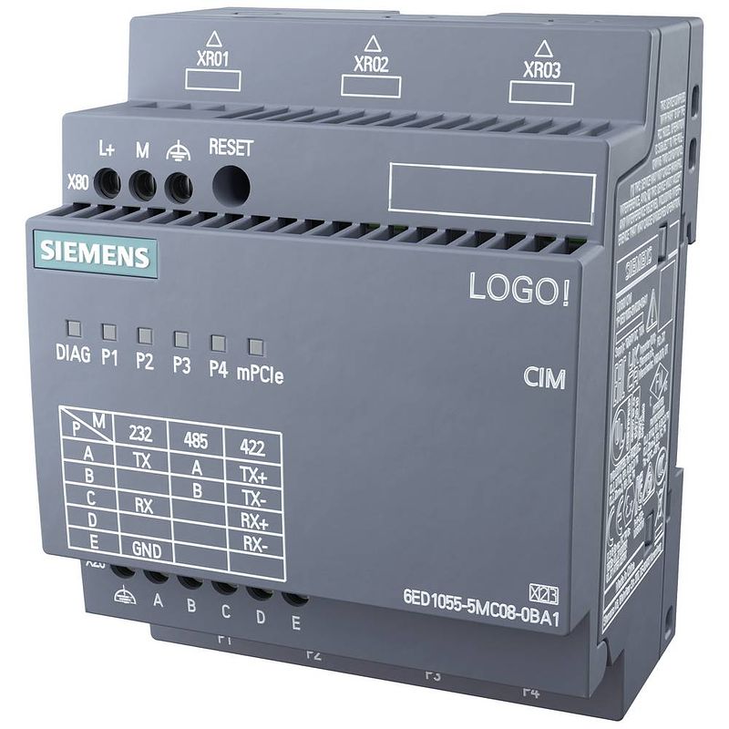 Foto van Siemens logo! cim plc-uitbreidingsmodule 24 v/dc