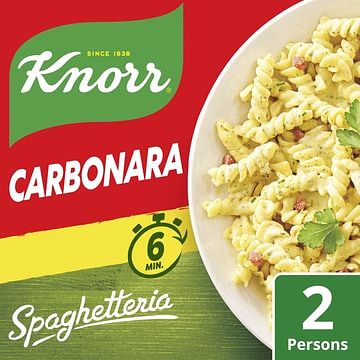 Foto van Knorr pastagerecht spaghetteria carbonara 2 porties 154g bij jumbo