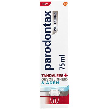 Foto van Parodontax tandvlees + gevoeligheid & adem whitening dagelijkse tandpasta, 75ml bij jumbo