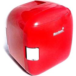 Foto van Maxxhome mini koelkast - 9 liter - make-up en beauty skincare - 100/240v / 12v auto stekker (rood)