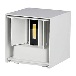 Foto van V-tac vt-759-w-n vierkante led wandlamp - bridgelux - ip65 - wit - 5w - 700 lumen - 4000k