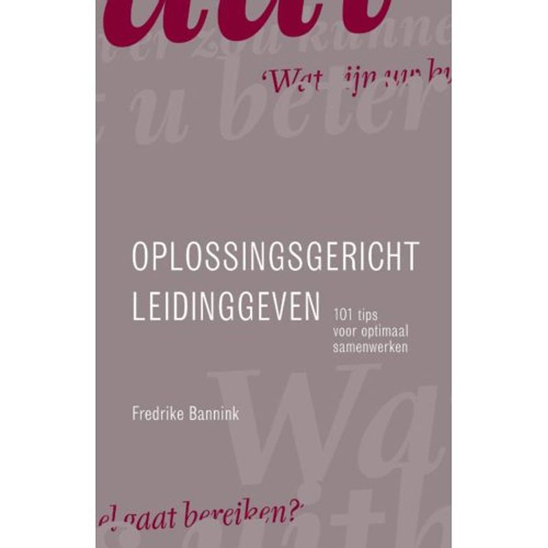 Foto van Oplossingsgericht leidinggeven