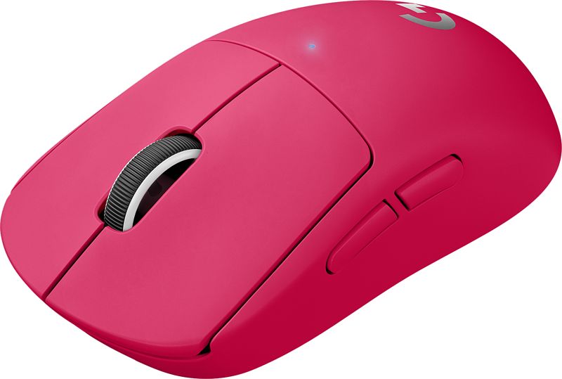 Foto van Logitech g pro x superlight draadloze gaming muis roze