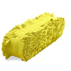 Foto van Crepe papier slinger - 24 meter - geel