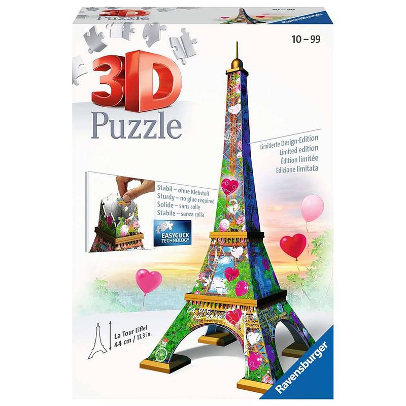 Foto van Ravensburger 3d puzzel eiffeltoren love