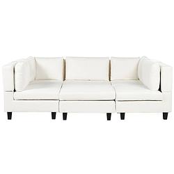 Foto van Beliani unstad - modulaire sofa-wit-polyester