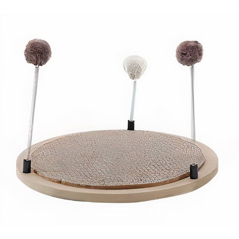 Foto van M-pets krabplank atomium 32 x 28 cm sisal/pluche grijs/bruin