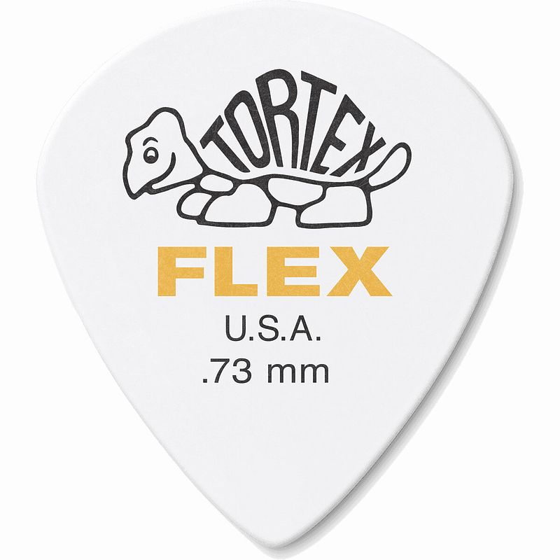 Foto van Dunlop 468p073 tortex flex jazz iii pick 0.73 mm plectrumset (12 stuks)