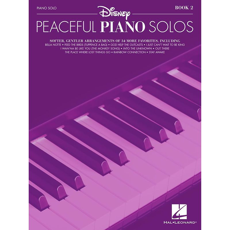 Foto van Hal leonard disney peaceful piano solo book 2 songboek voor piano