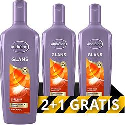 Foto van Andrelon shampoo glans 3 x 300ml bij jumbo