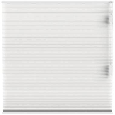 Foto van Fenstr plisségordijn montreal dubbel 25mm lichtdoorlatend - wit (10324) - leen bakker