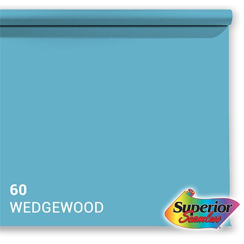 Foto van Superior achtergrondpapier 60 wedgewood 2,72 x 11m