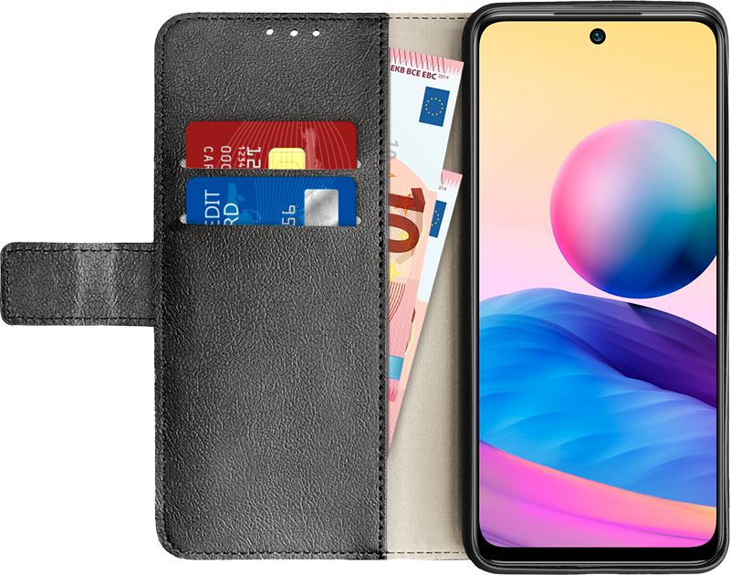 Foto van Just in case wallet xiaomi redmi note 10 book case zwart