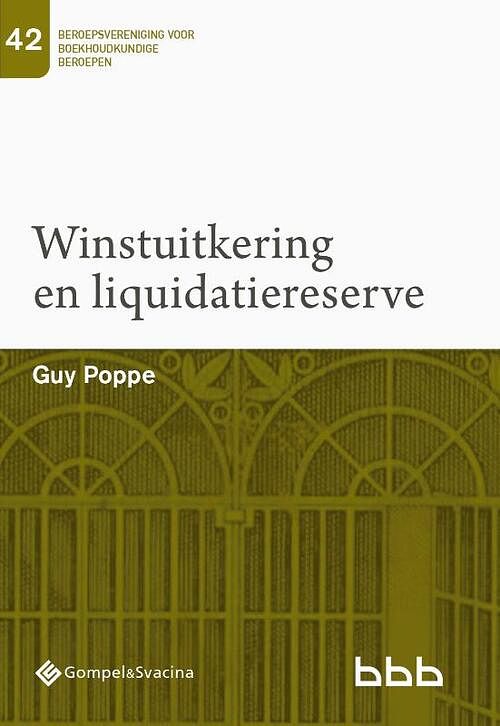 Foto van 42-winstuitkering en liquidatiereserve - guy poppe - paperback (9789463711982)