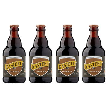 Foto van Kasteel 11° donker 4 x 33cl bij jumbo