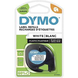 Foto van Dymo 91221 labeltape tapekleur: parel-wit tekstkleur: zwart 12 mm 4 m