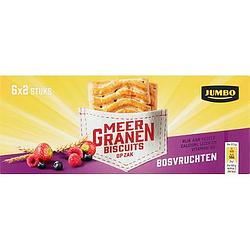 Foto van Jumbo meergranenbiscuits bosvruchten 6 x 2 stuks