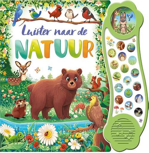 Foto van Luister naar de natuur - geluidboek - stephanie moss - kartonboekje;kartonboekje (9789036644648)