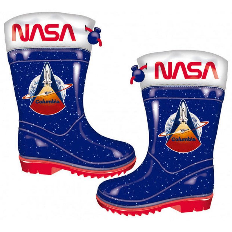 Foto van Regenlaarzen nasa junior pvc blauw/rood maat 24