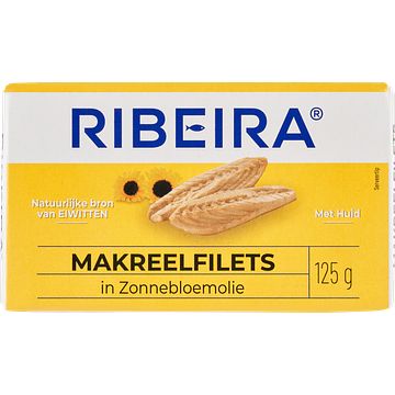 Foto van Ribeira makreelfilets in zonnebloemolie 125 g bij jumbo